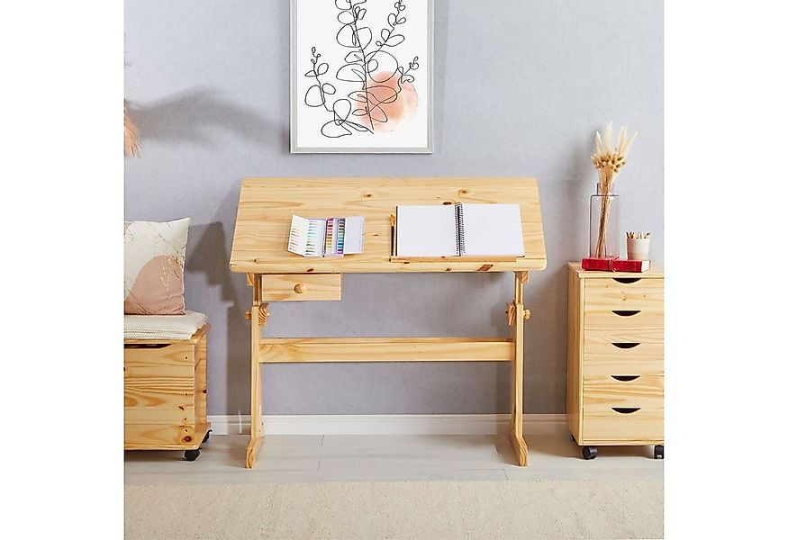 IDIMEX Kinderschreibtisch FLEXI, Kinderzimmer Lerntisch höhenverstellbar au günstig online kaufen