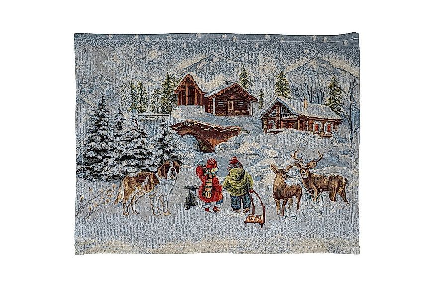 texpot Tischdecke mit Druck Weihnachtsdorf Advent Winterdekoration Weihnach günstig online kaufen