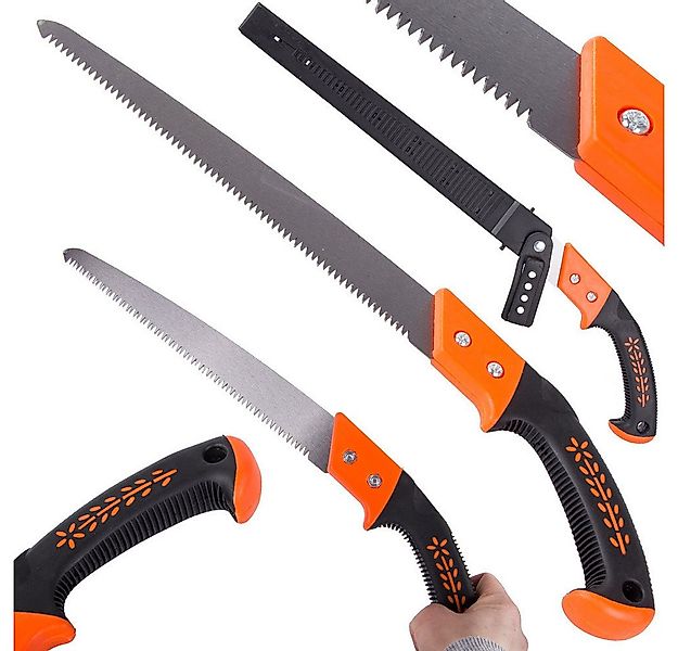 emeco Gartensäge Handsäge Gartengerät Astsäge Holzsäge mit Gürtelschlaufe ( günstig online kaufen