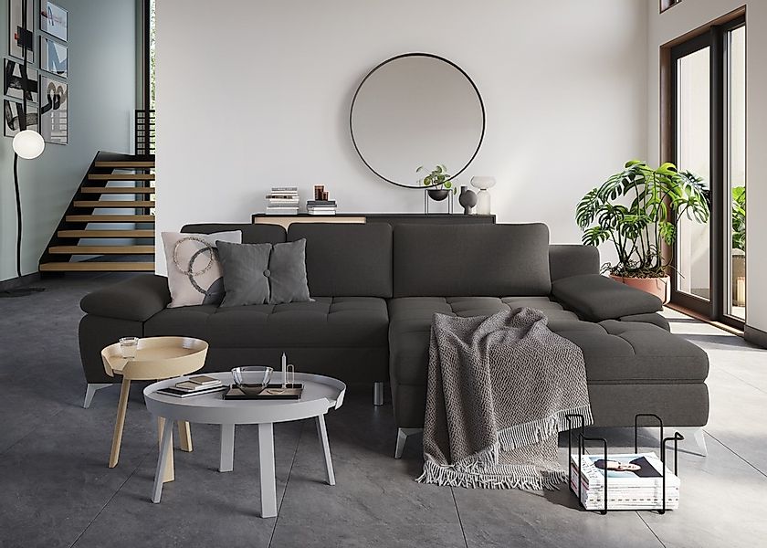sit&more Ecksofa "Latigo L-Form" mit Mega-Recamiere, wahlweise mit Bettfunk günstig online kaufen