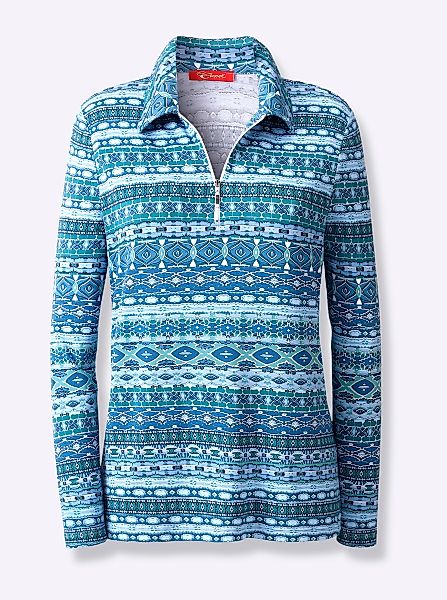 Casual Looks Poloshirt "Druck-Shirt" 1 Stk. tlg. günstig online kaufen