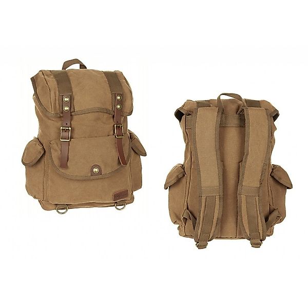 PureTrash Tagesrucksack Rucksack, Canvas, "PT", braun günstig online kaufen