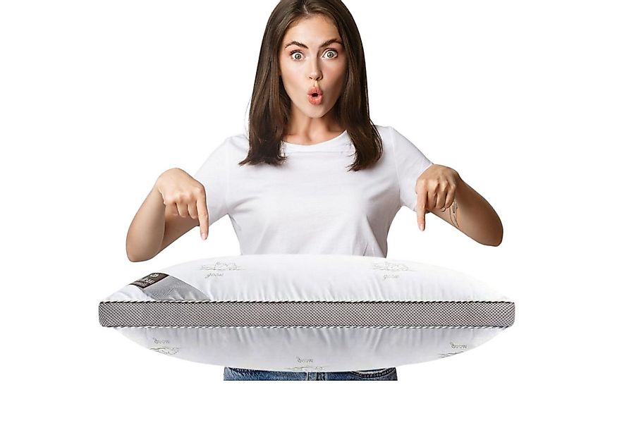 SEI Design Kopfkissen Drei-Kammerkissen Classica Soft 3D 40x80 SWAN Schlafk günstig online kaufen