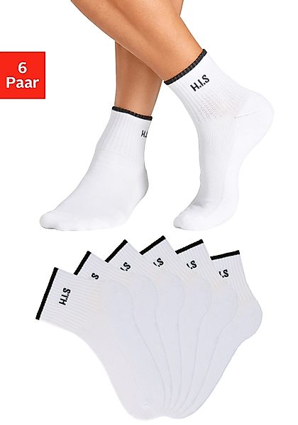 H.I.S Sportsocken (Packung, 6-Paar) Kurzsocken mit günstig online kaufen