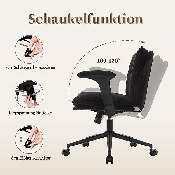 Intimate WM Heart Bürostuhl mit Rollen, günstig online kaufen
