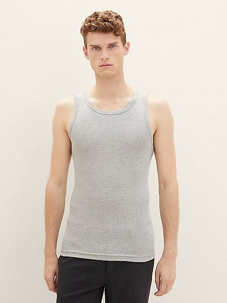 TOM TAILOR Unterhemd Unterwäsche Tanktops mit Rippstruktur im 2er-Pack günstig online kaufen