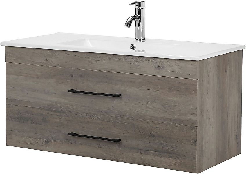 welltime Waschtisch Florenz (Komplett-Set), Waschplatz mit 2 Auszügen und S günstig online kaufen