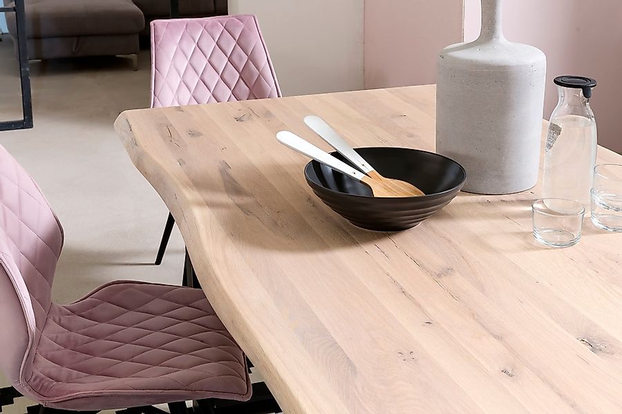 Home affaire Esstisch "Tristan" mit Baumkante günstig online kaufen