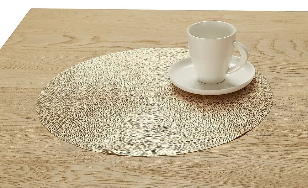 Platzset   ¦ gold ¦ Kunststoff Ø: 38 Weihnachten - Höffner günstig online kaufen