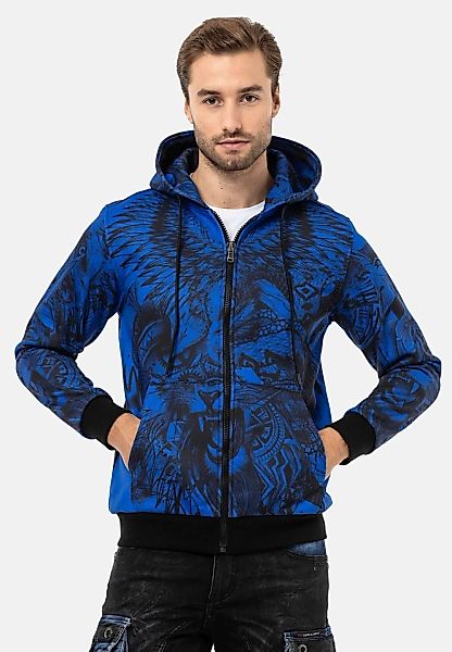 Cipo & Baxx Sweatjacke "Jacken", mit auffälligem Print, CL559 günstig online kaufen