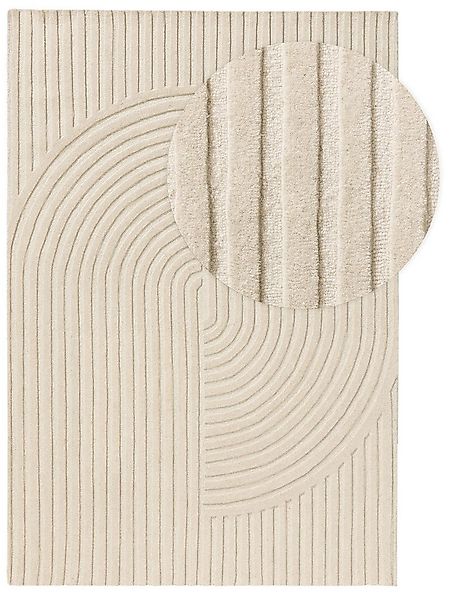 benuta Wollteppich Yanis, rechteckig, Höhe: 11 mm, Kunstfaser, Berber, Ethn günstig online kaufen