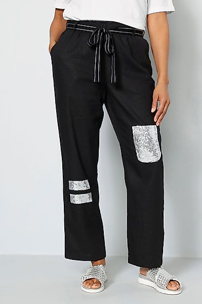 MIAMODA Schlupfhose Hose Straight Fit Pailletten günstig online kaufen