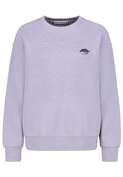 Fresh Made Sweatshirt Damen Pullover langarm bestickt Sweater, Sweatpullove günstig online kaufen