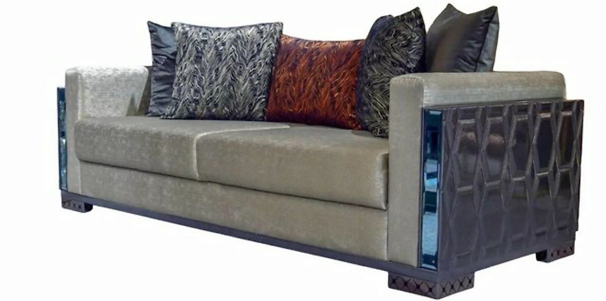 JVmoebel 3-Sitzer Dreisitzer Luxus Sofa 3 Sitz Sofas Sitz Design braun Meta günstig online kaufen