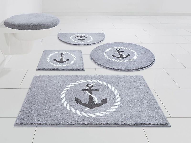 Grund Badematte "Port Louis" Höhe 20 mm rutschhemmend beschichtet fußbodenh günstig online kaufen
