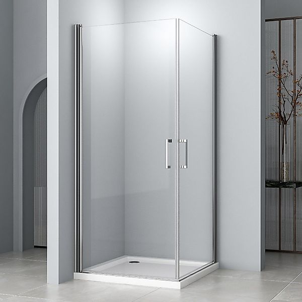Hopibath Eckdusche 90x90 Pendeltür Duschkabine 80x80, günstig online kaufen