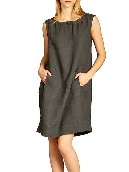 Caspar Sommerkleid SKL017 lässiges knielanges Damen Sommer Leinenkleid Luft günstig online kaufen