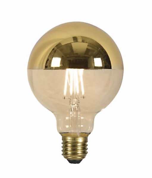 LED-Glühbirne E27 mit Glühfaden  glas gold / 4 W - kopfverspiegelt (goldfar günstig online kaufen