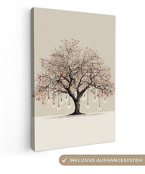 OneMillionCanvasses® Leinwandbild Lichterbaum - Winter - Weihnachten - Mehr günstig online kaufen