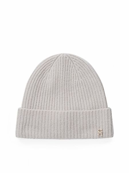 Tommy Hilfiger Beanie "TH CASHMERE", aus Rippstrick, Umschlag günstig online kaufen