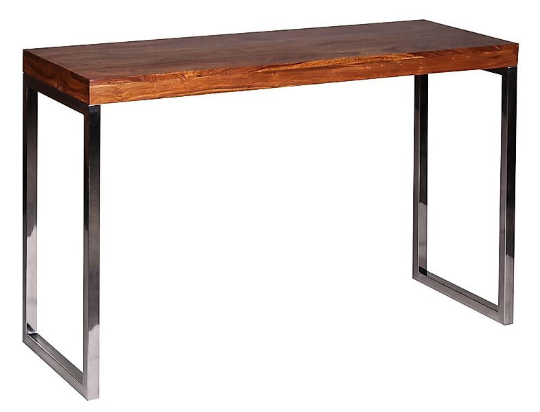 FINEBUY Konsolentisch SuVa1472_1 (Massivholz Chrom, 120x45x77 günstig online kaufen