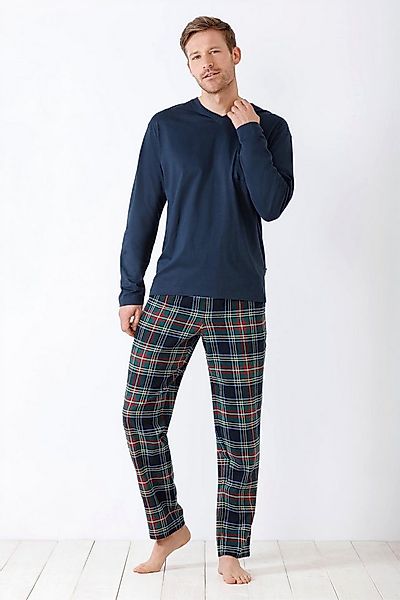 Hajo Schlafanzug Herren Schlafanzug Premium Cotton/Flanell günstig online kaufen