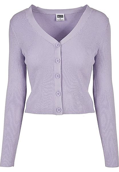 URBAN CLASSICS Strickjacke Urban Classics Damen Ladies Short Rib Knit Cardi günstig online kaufen