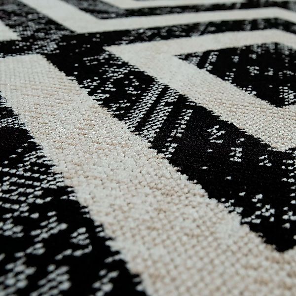 Paco Home Teppich »Poco 821«, rund, 6 mm Höhe, Kurzflor, Rauten-Design, In- günstig online kaufen