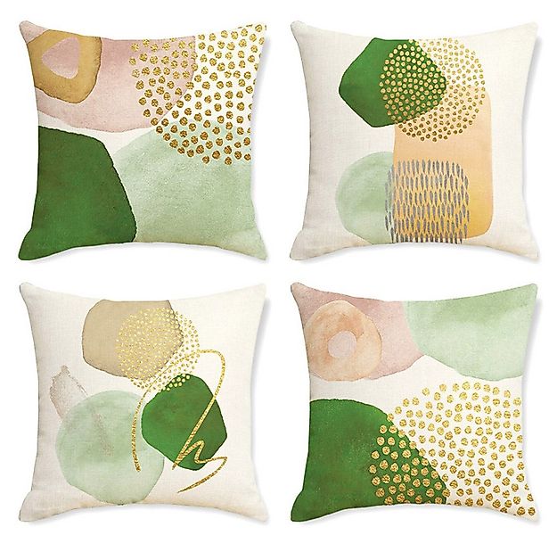 FELIXLEO Kissenbezüge Kissenbezüge 4er Set Kunst Kissenbezug 45x45cm Dekoki günstig online kaufen