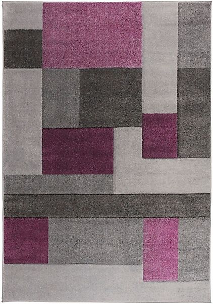 FLAIR RUGS Teppich »Cosmos mit Hoch-Tief-Effekt« rechteckig 12 mm Höhe Patc günstig online kaufen