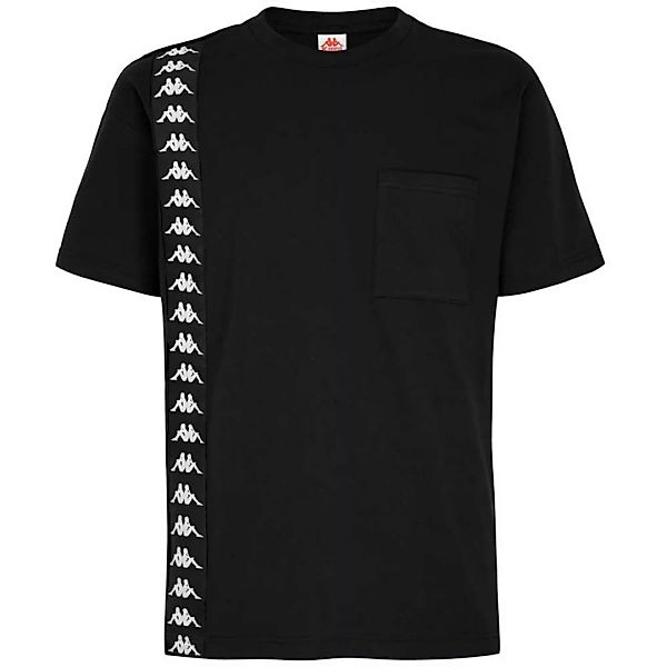 Kappa Crisp Kurzärmeliges T-shirt L Black/White/Black günstig online kaufen