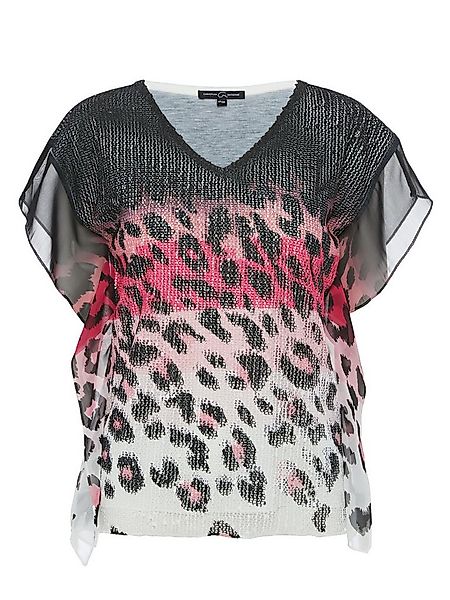 Christian Materne Langarmshirt Tunika Körpernah im abstrakten Leo-Print günstig online kaufen