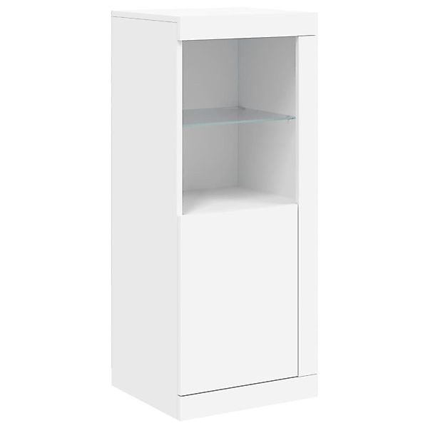 vidaXL Sideboard Sideboard mit LED-Beleuchtung Weiß günstig online kaufen