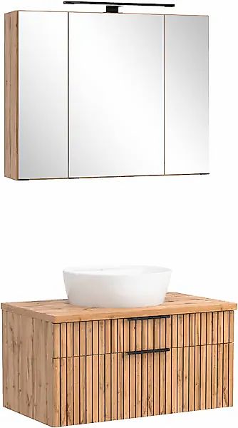 welltime Badmöbel-Set »Welltime, Carlton Waschtisch-Set, 80 oder 120 cm, ge günstig online kaufen