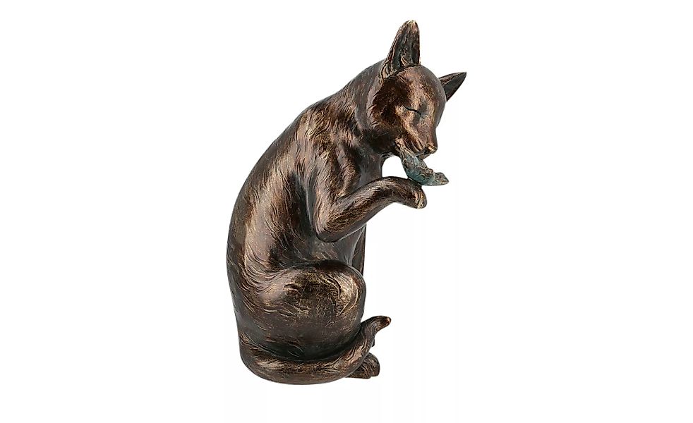 Deko Katze - braun - Polyresin (Kunstharz) - 21 cm - 36 cm - 25 cm - Dekora günstig online kaufen