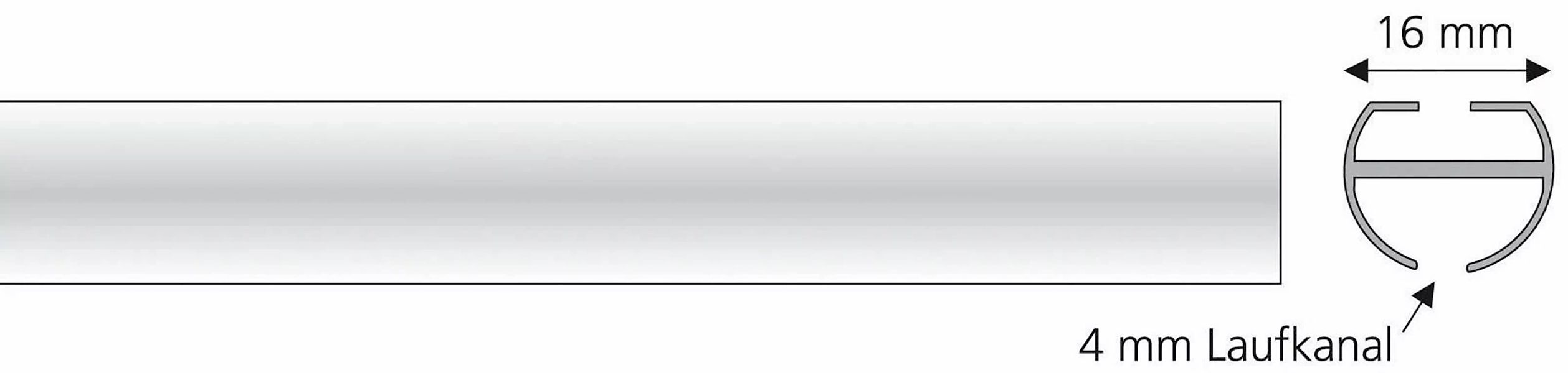 Liedeco Innenlaufprofil, Gardinenstangen, (1-St), 1-läufig im günstig online kaufen