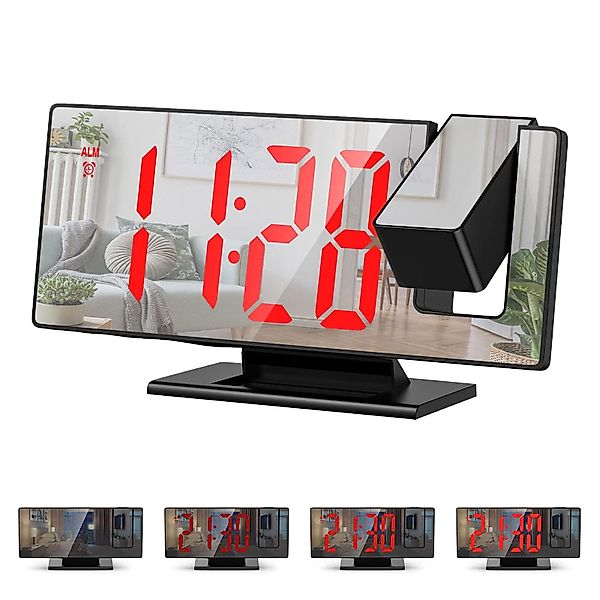REDOM Projektionswecker Elektronische Uhr LED Digitaluhr günstig online kaufen