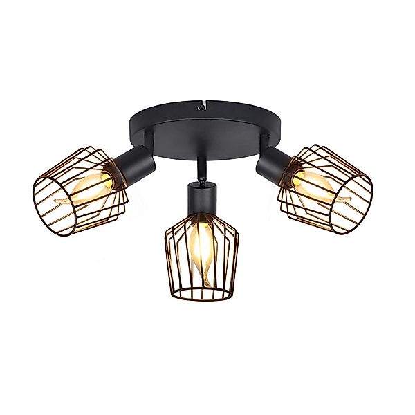 Nettlife LED Deckenspots Schwarz Weiß E14 günstig online kaufen