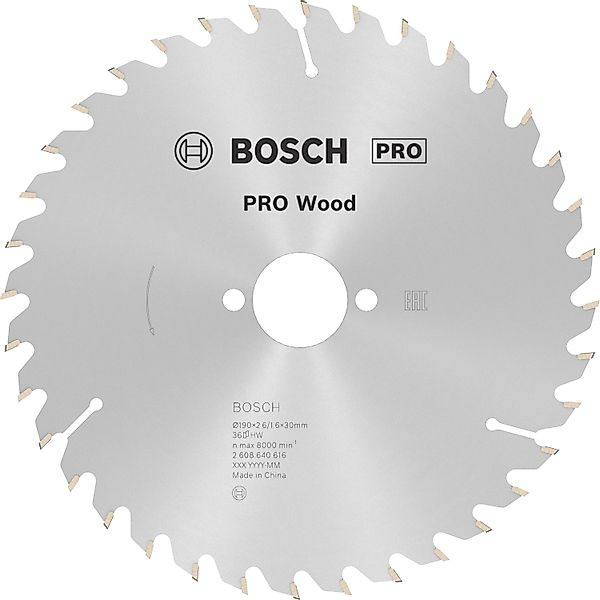 Bosch Hartmetall Kreissägeblatt 190 mm x 30 mm x 2,6 mm günstig online kaufen