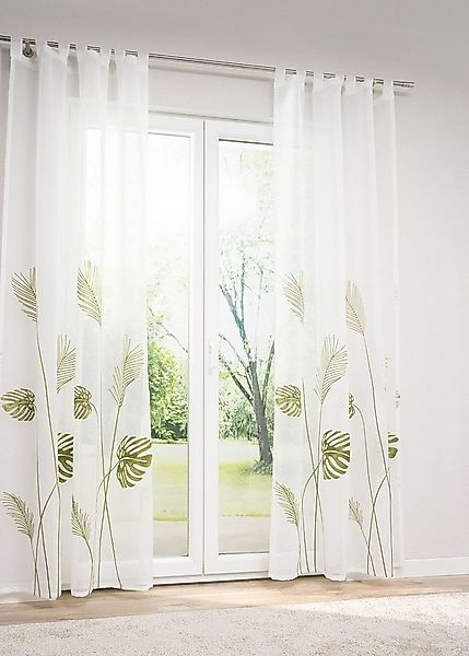 LYSEL® Vorhang Pflanzenreich (1 St), transparent, HxB 245x140cm günstig online kaufen