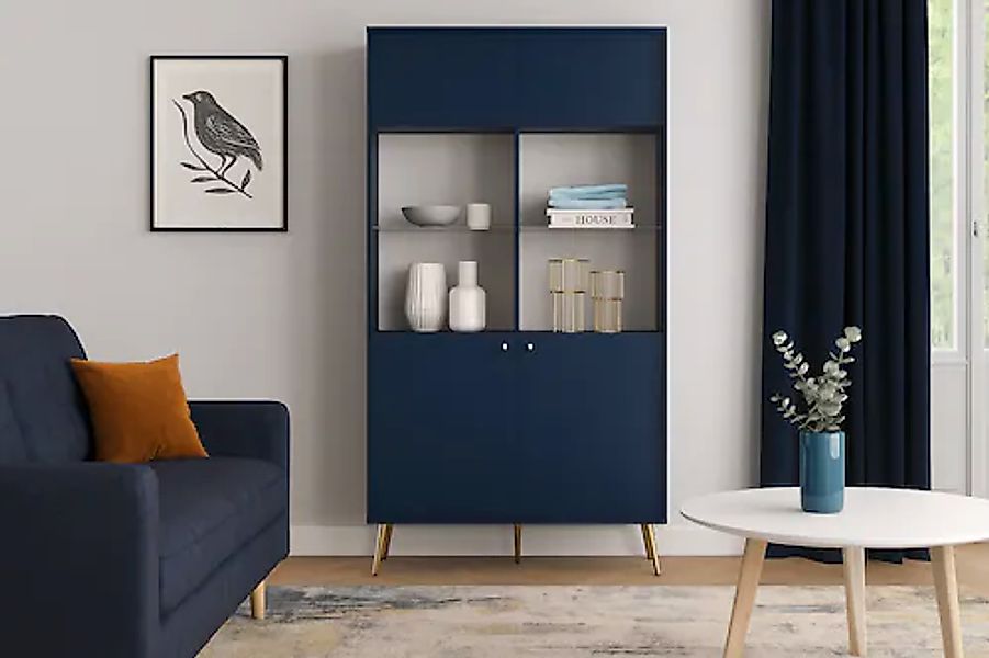 Home affaire Vitrine »ROMILDA Glasvitrine mit viel Stauraum, Maße B/T/H: 10 günstig online kaufen