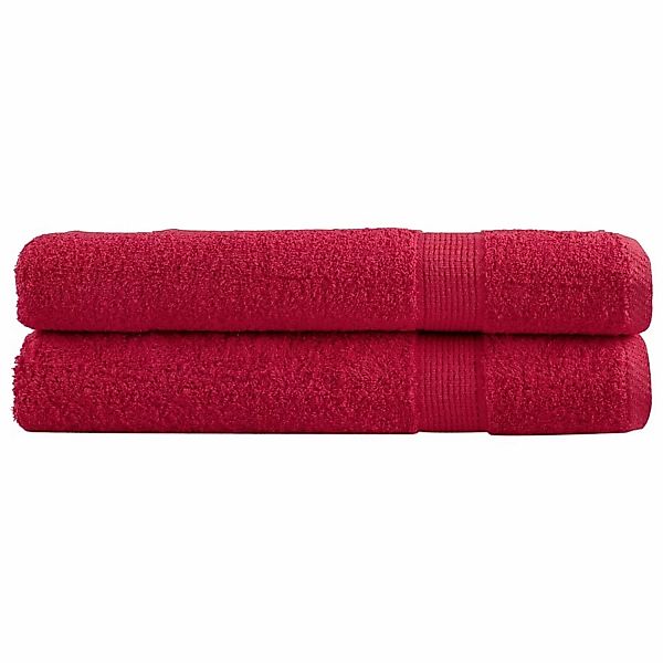 vidaXL Premium-Handtücher 2 Stk Rot 100x200cm 600 g/m2 100% Baumwolle günstig online kaufen