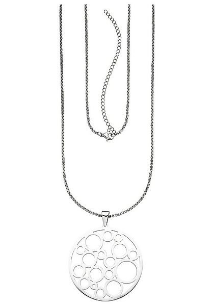 JOBO Kette mit Anhänger Kreise, Edelstahl 80 cm günstig online kaufen