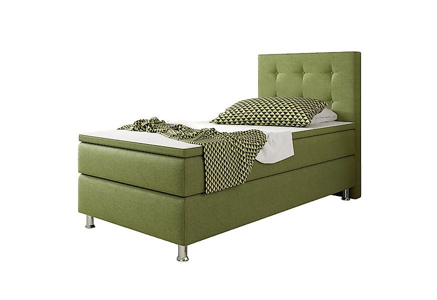 inter Boxspringbett Köln 90x200cm mit inkl. Topper und Matratzen (Bett, Kom günstig online kaufen