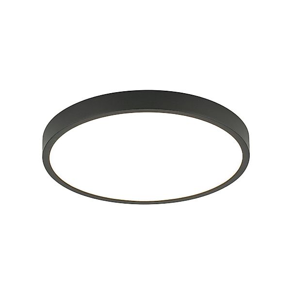 Orion Leuchten LED Deckenleuchte Ø 24 cm 24W 1980LM 3000K Schwarz günstig online kaufen