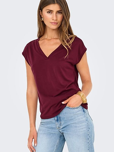ONLY V-Shirt ONLFREE S/S MOD.V-NECK TOP günstig online kaufen