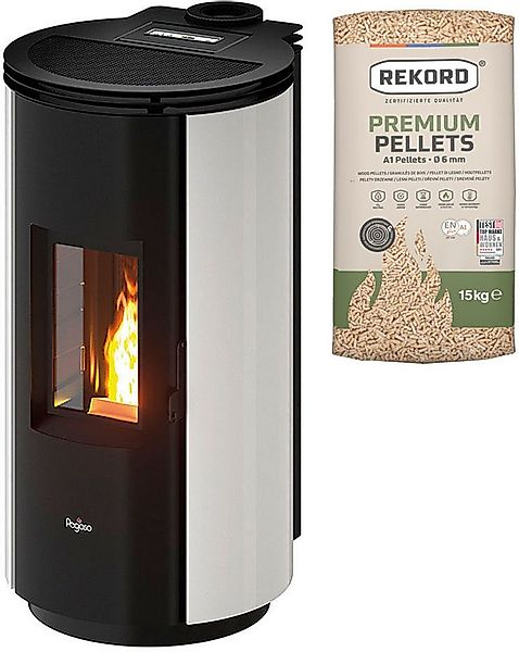 Pegaso Pelletofen Pegaso »Floyd 7«, 2,5-7,7 kW, Rauchabgang oben, 7 kW, Sti günstig online kaufen