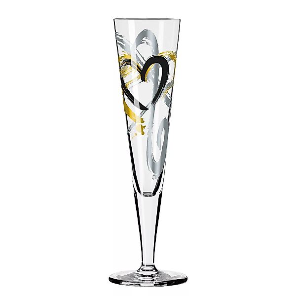 home24 Champagnerglas Goldnacht Heart günstig online kaufen