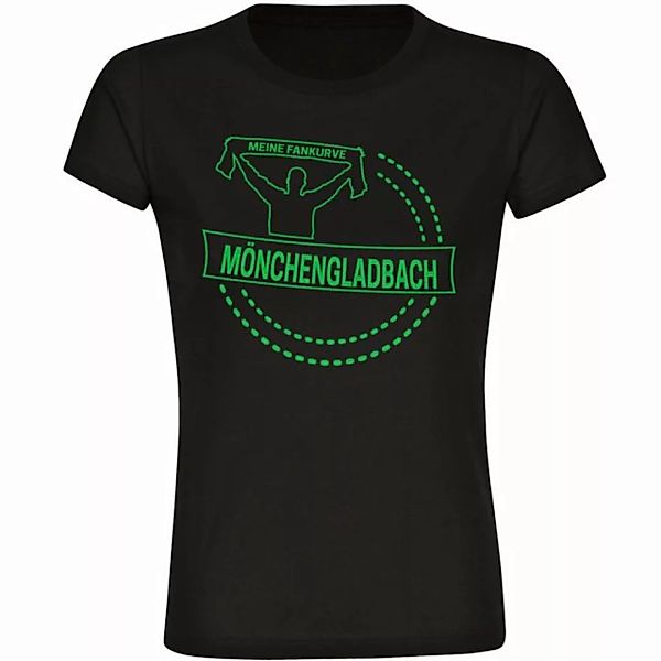 multifanshop T-Shirt Damen Mönchengladbach - Meine Fankurve - Frauen günstig online kaufen