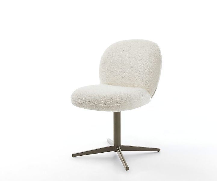 DELIFE Polsterstuhl Nube-Flex, Fußkreuz Effektfinish Titan günstig online kaufen